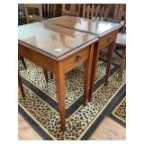 Wooden Side Tables with Single Drawer