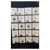 (20) Silver Mercury Dimes 1943-D - 1945