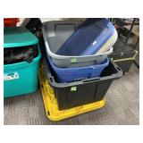 3 Plastic Storage Bins