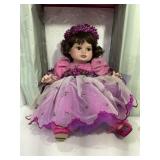 2004 Marian LLC Porcelain Doll in Lavender Dress