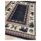 Rectangular Bear Motif Area Rug