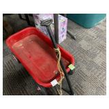 Red Radio Flyer Wagon with Handle