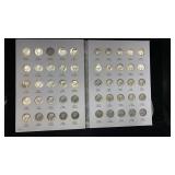 Silver Mercury Dimes Folder (missing 1 page) w/