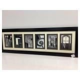 Black and White 11x35 Framed Print