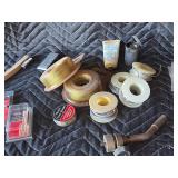 Solder rolls, tip cleaner, wire brush