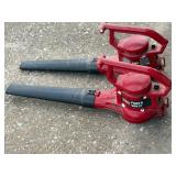 Two Toro Power Sweep elec blowers
