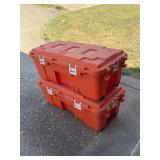 (2) Plano Orange Trunks