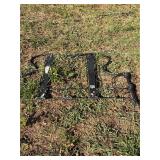 Antique iron headboard