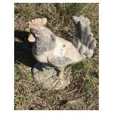 Chalk rooster  11 inches
