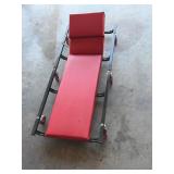 Red and black adjustable Mechanic creeper