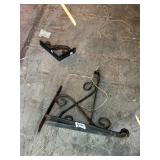 Metal shelf brackets