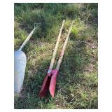Grain scoop & posthole digger