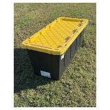 Large black tub HDX 55 gallon tough toe