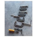 Group of C clamps