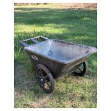 Rubbermade poly wheel barrow