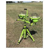 Commercially electric work light stand