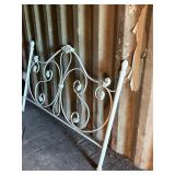 Decorative metal headboard