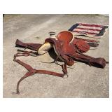 Dale Fredericks 22500 leather hand tool saddle...