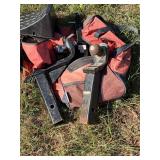 Receiver hitches, wheel chocks