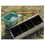 Distributer, tool box, garden hand hoe