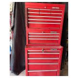 Craftsman roll round toolbox with two upper...