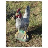 Concrete rooster 19 inches