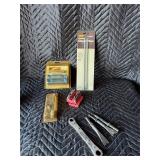 Bits set, chisel, ratchet, wrench, Billet...