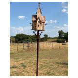Handcrafted birdhouse decorative 31 inch high