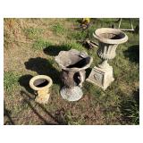 Greco Roman style planters