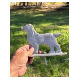 Vintage galvanized post gate decorative topper