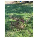 Wrought Iron decorative tea cart