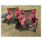 Folding leisure chairs