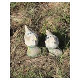 Pair of concrete bullets 6 inches