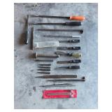 Prybars chisels files