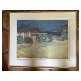 Carole Sue Lebbin Etching Caribbean Landscape