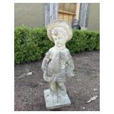 Outdoor Concrete Statue (little boy)