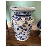 Blue and White Porcelain Stool