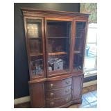 Antique Solid Wood China Cabinet