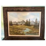 Framed Signed Original Painting Jean Steiner