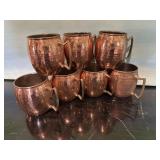 Copper Moscow Mule Mugs (set of 7)
