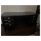 Solid Wood Black Desk