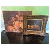 Still Life Paintings (one framed)