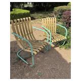 Vintage Outdoor Metal Rockers