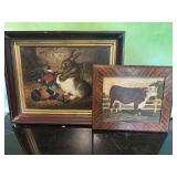 Framed Art (rabbits, Hererford)