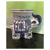 Blue and White Porcelain Elephant