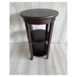 Small Round Wood Side Table