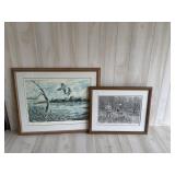 Framed Signed Numbered Clay McGaughy and more