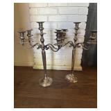 Silver Plate Candelabras