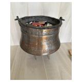 Metal Bucket with Vintage Matches