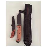 Ontario RAT-5 Knife with Sheath and Husky Knife